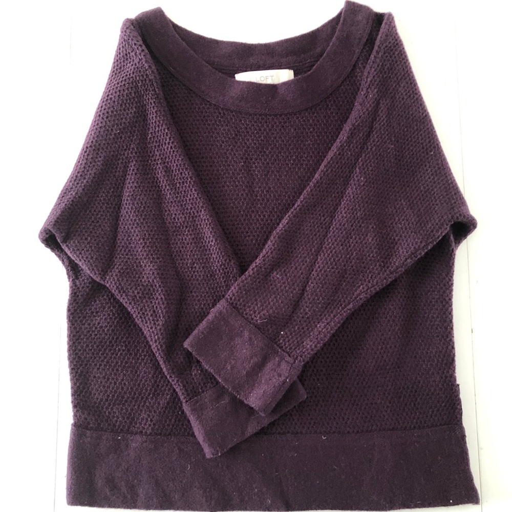LOFT purple sweater